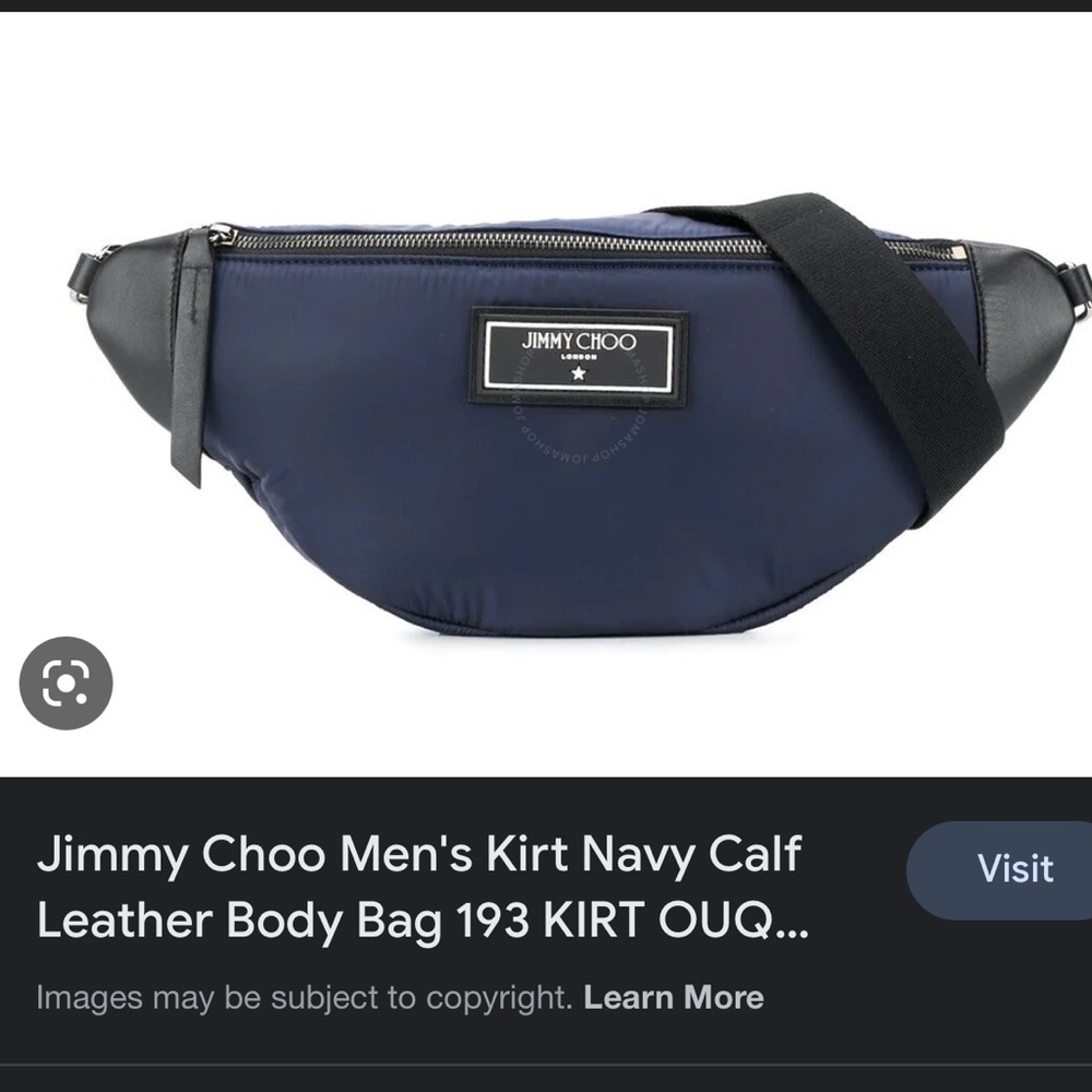 Authentic Jimmy Choo Kirt belt bag